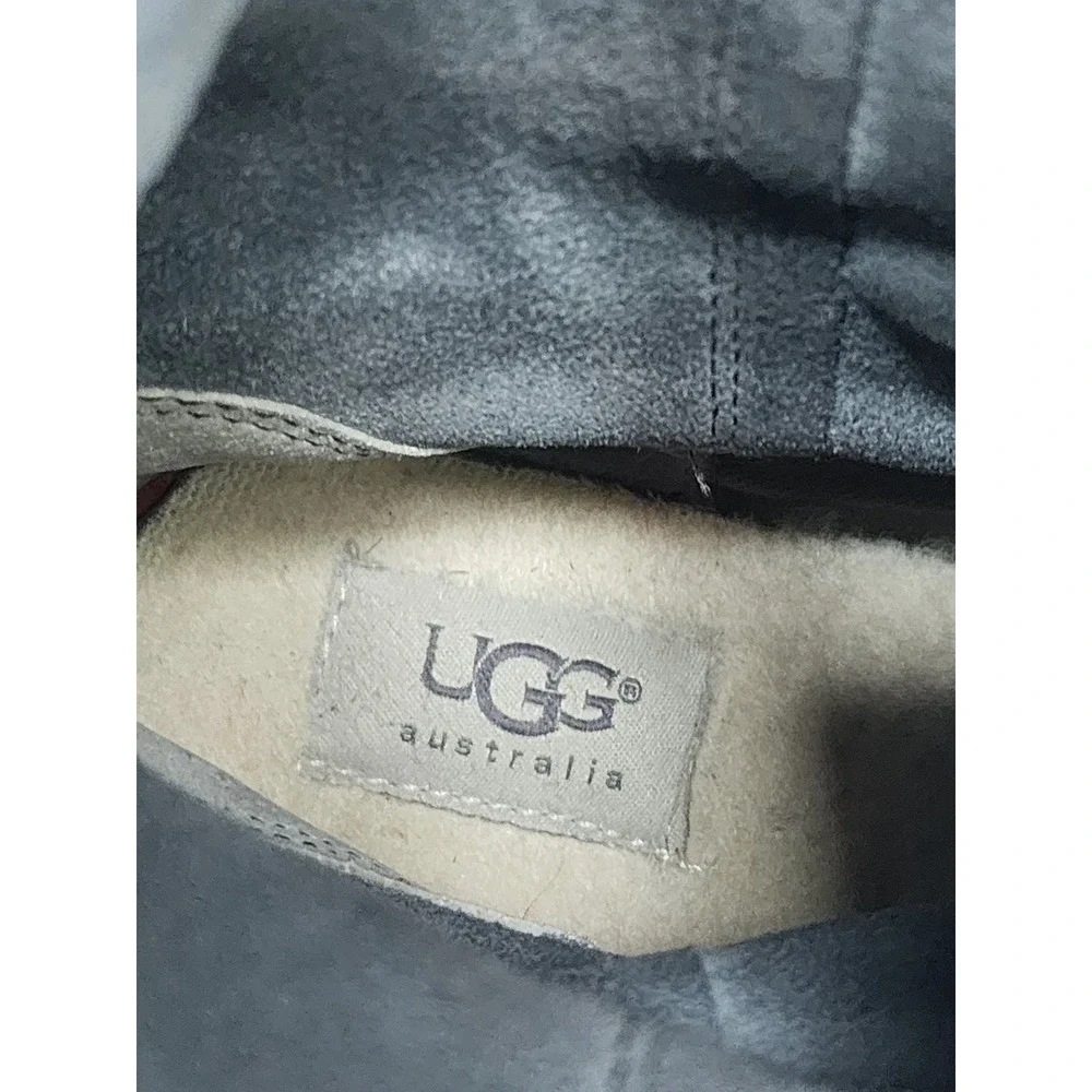UGG Australia Rioni Gray Suede Water Resistant Pull On Ankle Boots 1007174 6